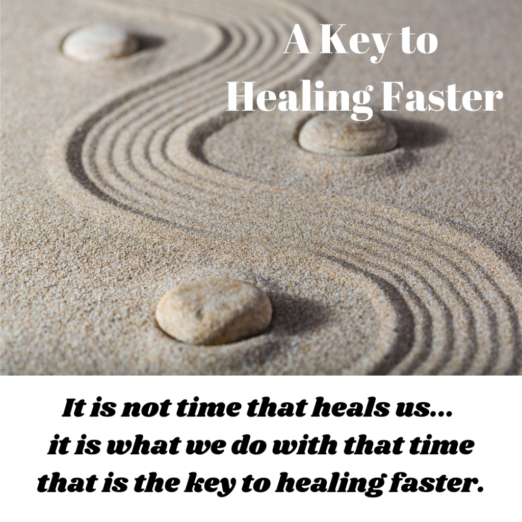 Key to healing faster is patience